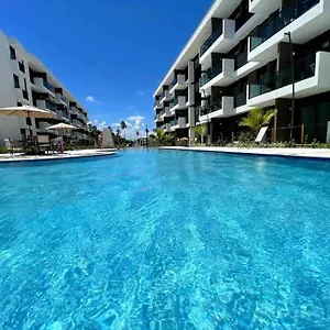 Flat Em Muro Alto Com Piscina, Ar-condicionado E Cozinha Equipada Apartamento